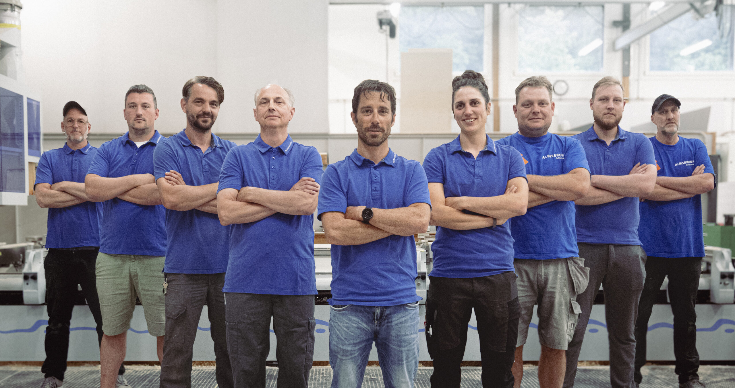 Teamfoto-Schreinerei